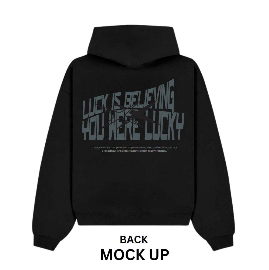 Hoodie Design "Believing", Black Hoodie Front & Back Mockup, Black Hoodie, Vintage Hoodie, Typography | Transparent PNG | JPG and PDF file