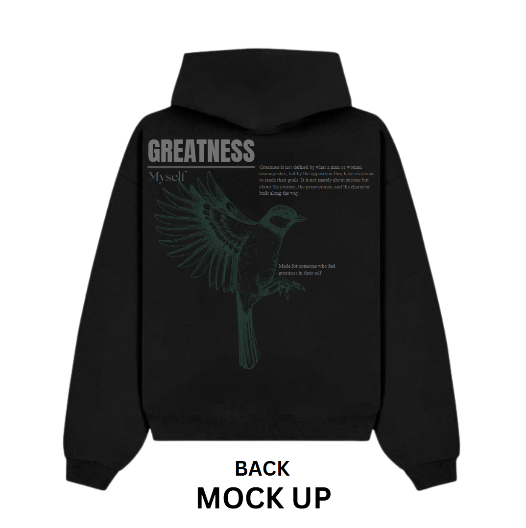 Hoodie Design "Journey", Black Hoodie Front & Back Mockup, Black Hoodie, Vintage Hoodie, Typography | Transparent PNG | JPG and PDF file
