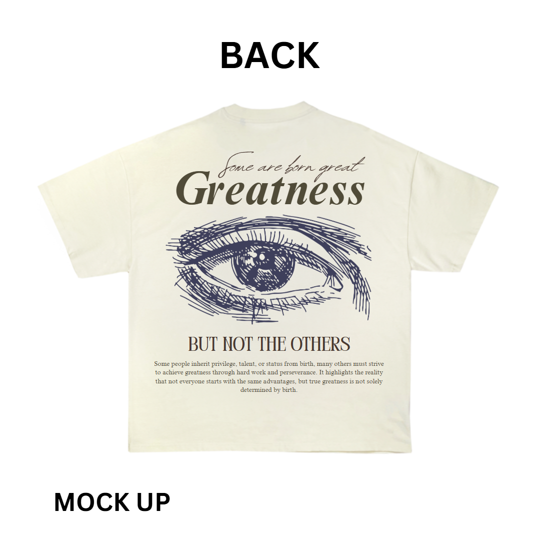 T-Shirt Design "Born", T-Shirt Mockup, T-Shirt Print Design, White T-Shirt Mockup, Typography | Transparent PNG | JPG and PDF file