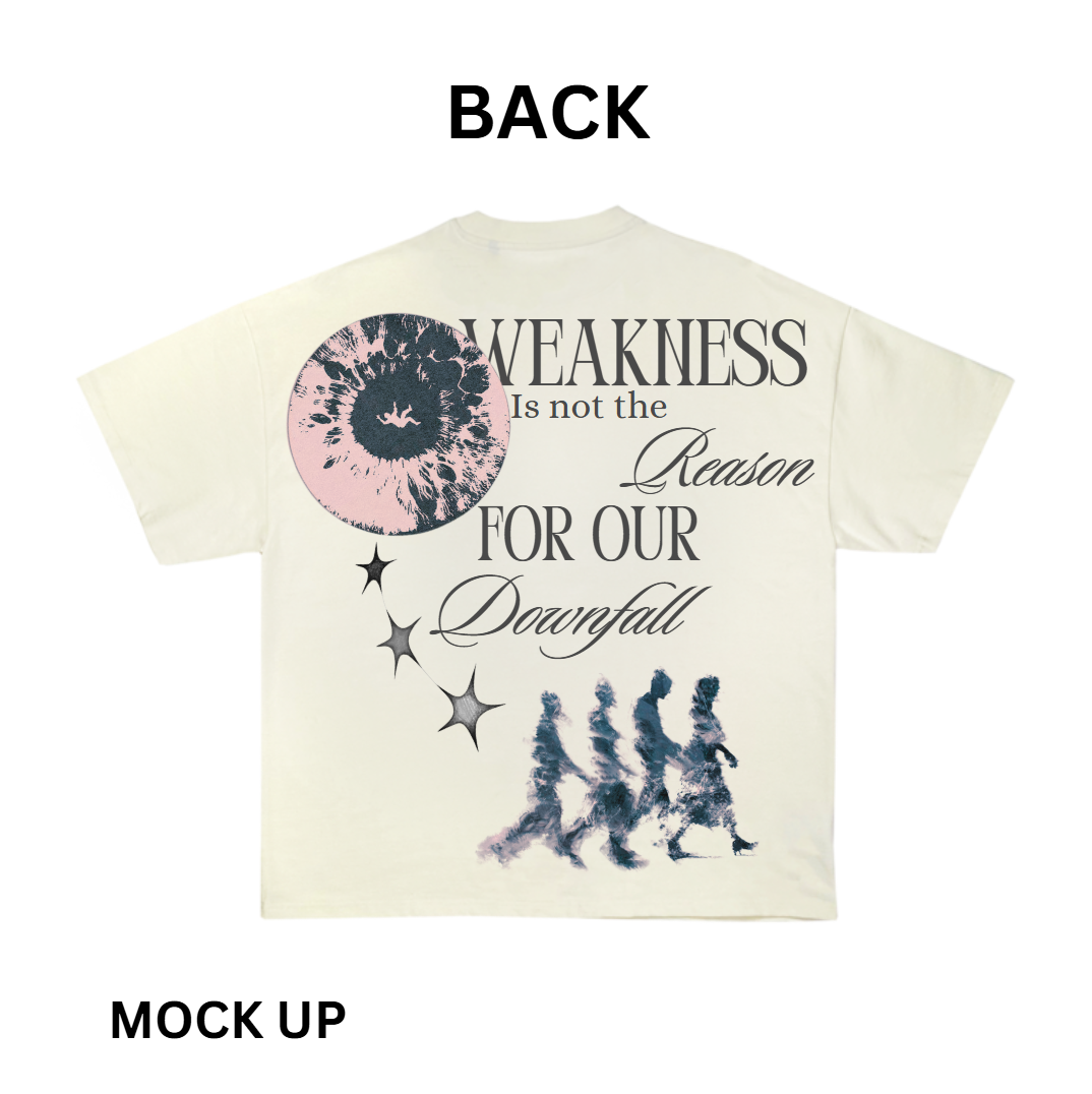 T-Shirt Design "The Fall", T-Shirt Mockup, T-Shirt Print Design, Beige T-Shirt Mockup, Butterfly | Transparent PNG | JPG and PDF file