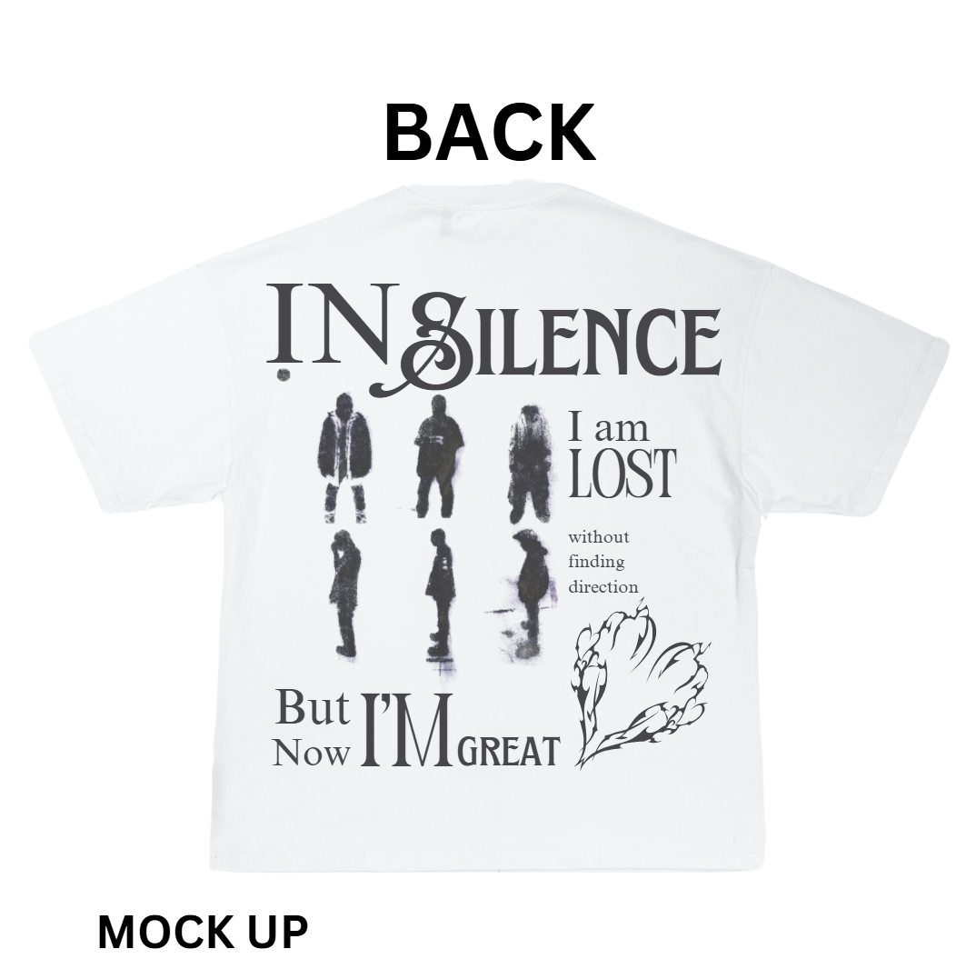 T Shirt Design "Nirvana", T-Shirt Mockup, T-Shirt Print Design, White T-Shirt Mockup, Typography | Transparent PNG | JPG and PDF file