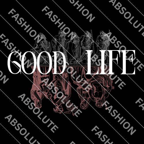 Hoodie Design "Good Life" Black Hoodie Front & Back Mockup, Black Hoodie, Vintage Hoodie, Typography | Transparent PNG | JPG and PDF file